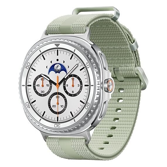 Galaxy Watch8 Classic | 46 мм | White | Athleisure/Sage | S/M, Размер: 46 мм, Цвет: White, Тип ремешка: Athleisure, Цвет ремешка: Sage, Размер ремешка: S/M, Подключение часов: Bluetooth / Wi-Fi